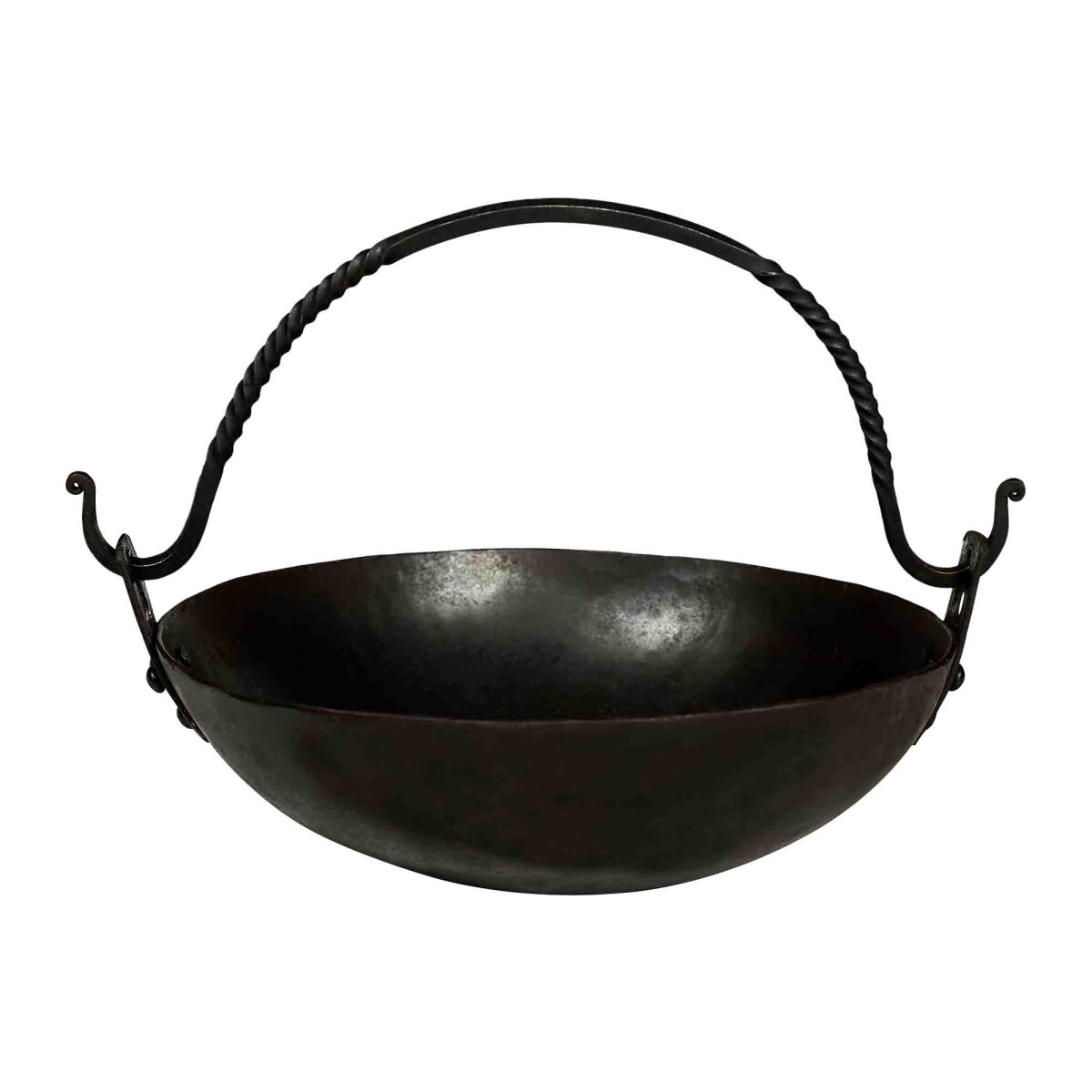 Hand Forged Cauldron Fully Functional Iron Camping Accessory