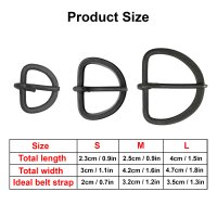 Boucle de ceinture en fer forgé à la main médiévale