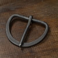 Boucle de ceinture en fer forgé à la main médiévale