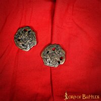 Broche viking en laiton ou fibule en laiton Urnes Set de 2 pièces