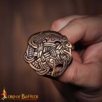 Broche viking en laiton ou fibule en laiton Urnes Set de 2 pièces