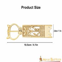 Boucle de ceinture médiévale tardive en laiton