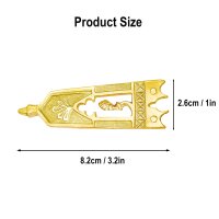 Fermoir de ceinture à fenêtre à trois passages en laiton