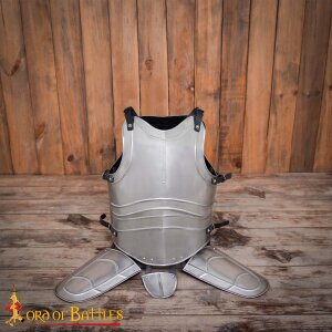 cuirasse médiévale en acier avec poches pour les jambes armure armure polie