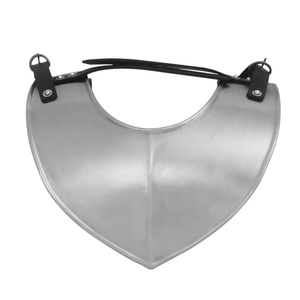 Gorget médiévale à col, polie