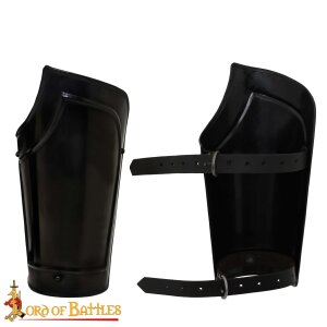 Medieval Fantasy Simple Bracers, Black