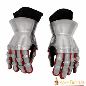 Gants médiévaux en sablier Gants blindés 14ème siècle 16 Gauge (1,6 mm)