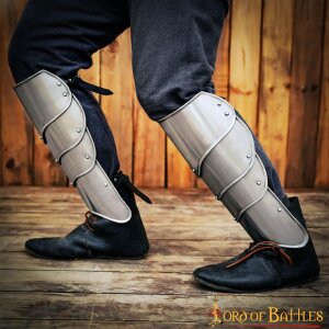 Medieval Fantasy Knightly Greaves 16 gauge