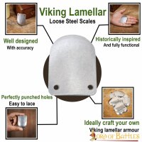 Plaquettes de lamelles Birka Plaques dacier en vrac Pour armure décailles viking