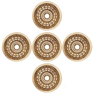 Rondelles de laiton Ferrure décorative Lot de 5 environ 2,5cm