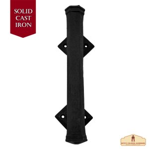 Medieval Style Castle Door Handle: Solid Hand Forged Iron