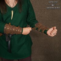 Fantasy Viking style bracelets en daim avec 3 boucles 2 pièces