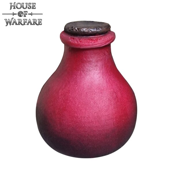 Potion magique en mousse rouge foncé pour le larp et le cosplay