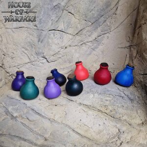 Potion magique en mousse rouge foncé pour le larp...