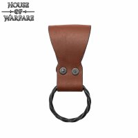 Porte-ceinture en cuir Porte-anneau Porte-axes Marron