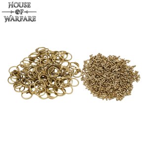 Loose Chainmail Rings, Solid Brass Round Rings with Round...