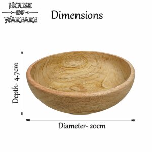 Grand bol en bois fait à la main ou bol en bois 20cm