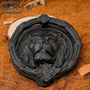 heurtoir de porte tête de lion en fonte vintage maison de campagne