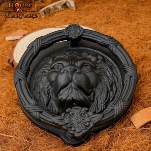 heurtoir de porte tête de lion en fonte vintage maison de campagne