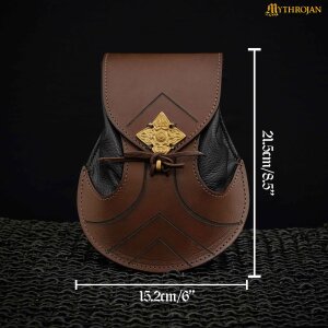 Sac en cuir elfique pour larp