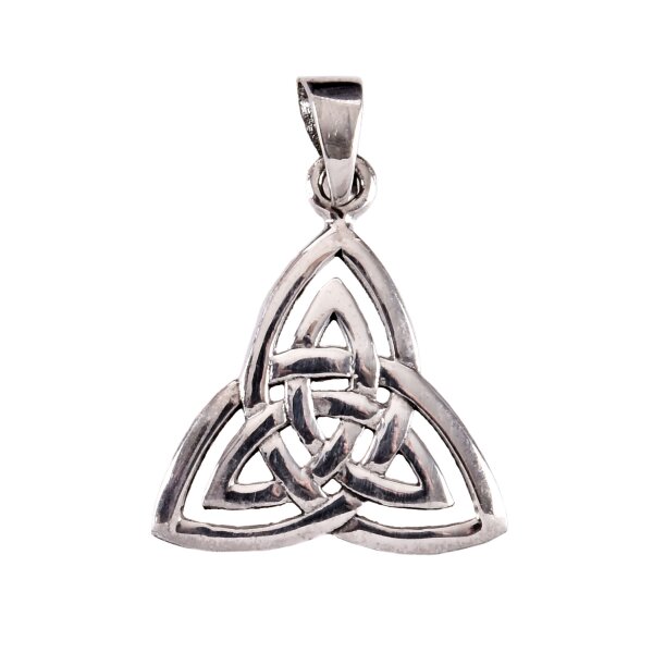 Pendentif en argent, nœud de vie