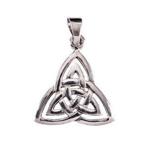 Pendentif en argent, nœud de vie