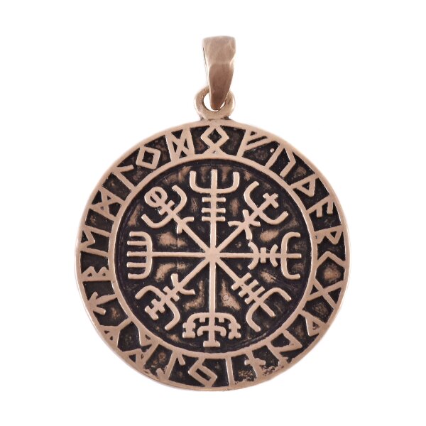 Pendentif en bronze, Vegvísir