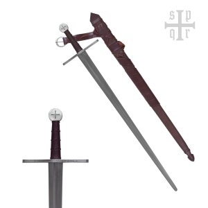Épée médiévale type Haut Moyen Âge Templiers SK-B SPQR fourreau inclus