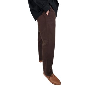 Classique pantalon médiéval simple brun "Sibert" XL
