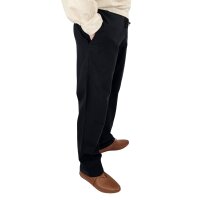 Classique pantalon médiéval simple noir "Sibert" L