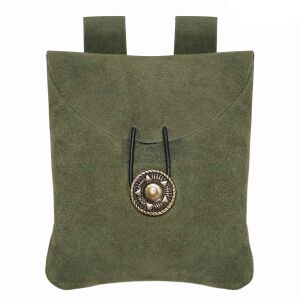 Sac médiéval en coton vert foncé