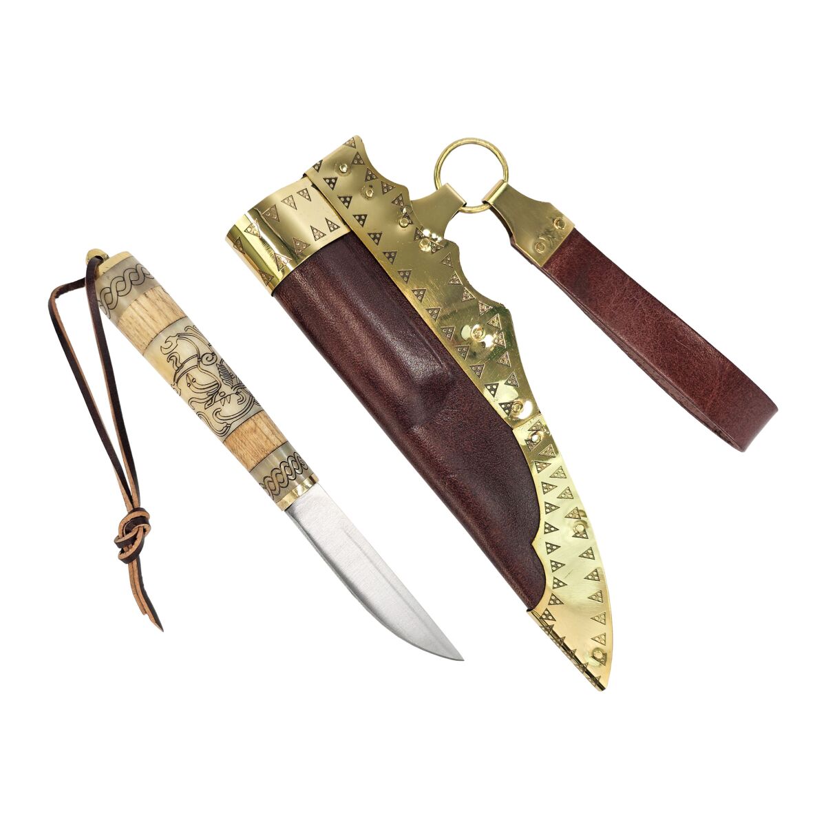 Couteau viking de style mamma avec &eacu box