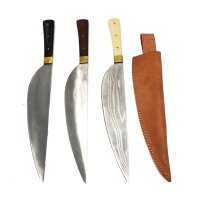 Couteau de cuisine médiéval avec étui en cuir ou armure domestique en acier inoxydable 1300 - 1600