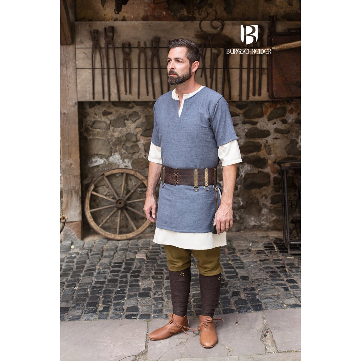 short arm tunic Aegir grey