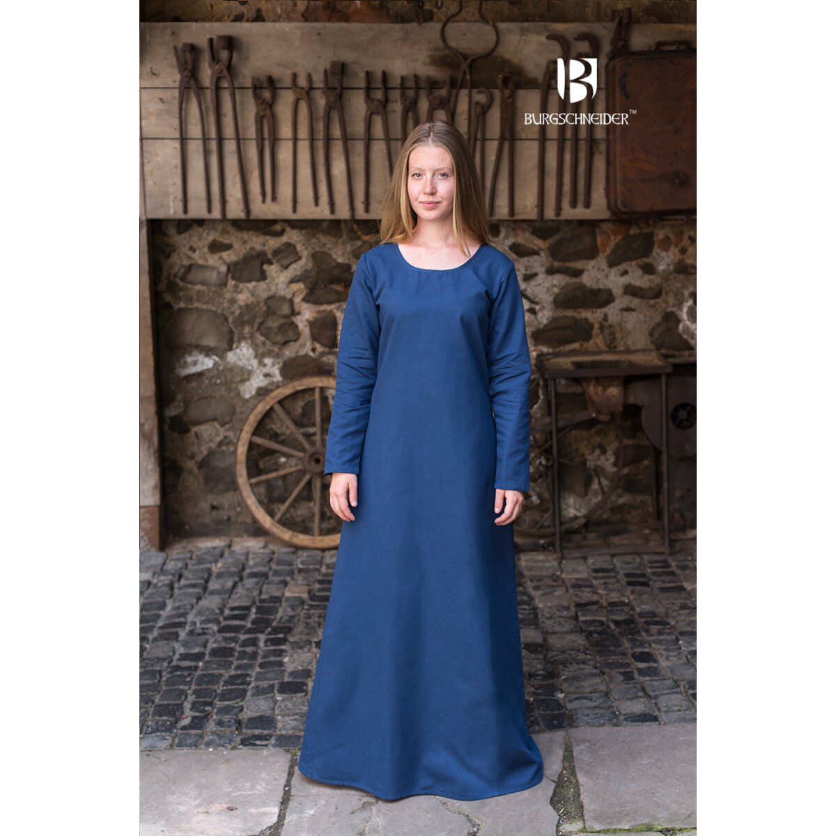 mittelalterkleid Freya blau für Kostüm oder als...