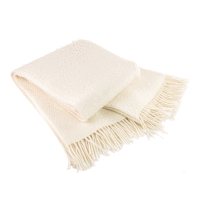 100% couverture de laine (mérinos) couverture de laine de mouton uni blanc environ 130x200cm