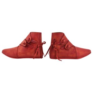 Chaussures Viking type Jorvik avec semelle simple clouée Korduan-Rouge