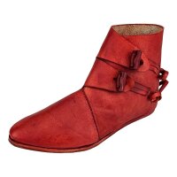 Chaussures Viking type Jorvik avec semelle simple clouée Korduan-Rouge