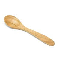 petite cuillère à soupe en bois de cerisier huilé 17cm