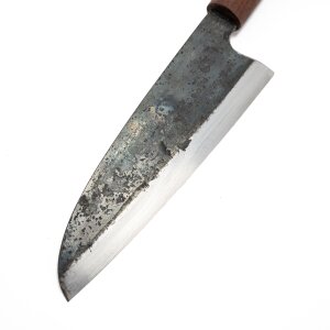 couteau de chef ou santoku forgé à la main, trempé dans lhuile, lame de 19,5 cm