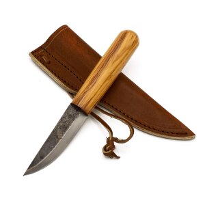 Couteau viking ou couteau de pêche du haut Moyen Âge, étui en cuir inclus