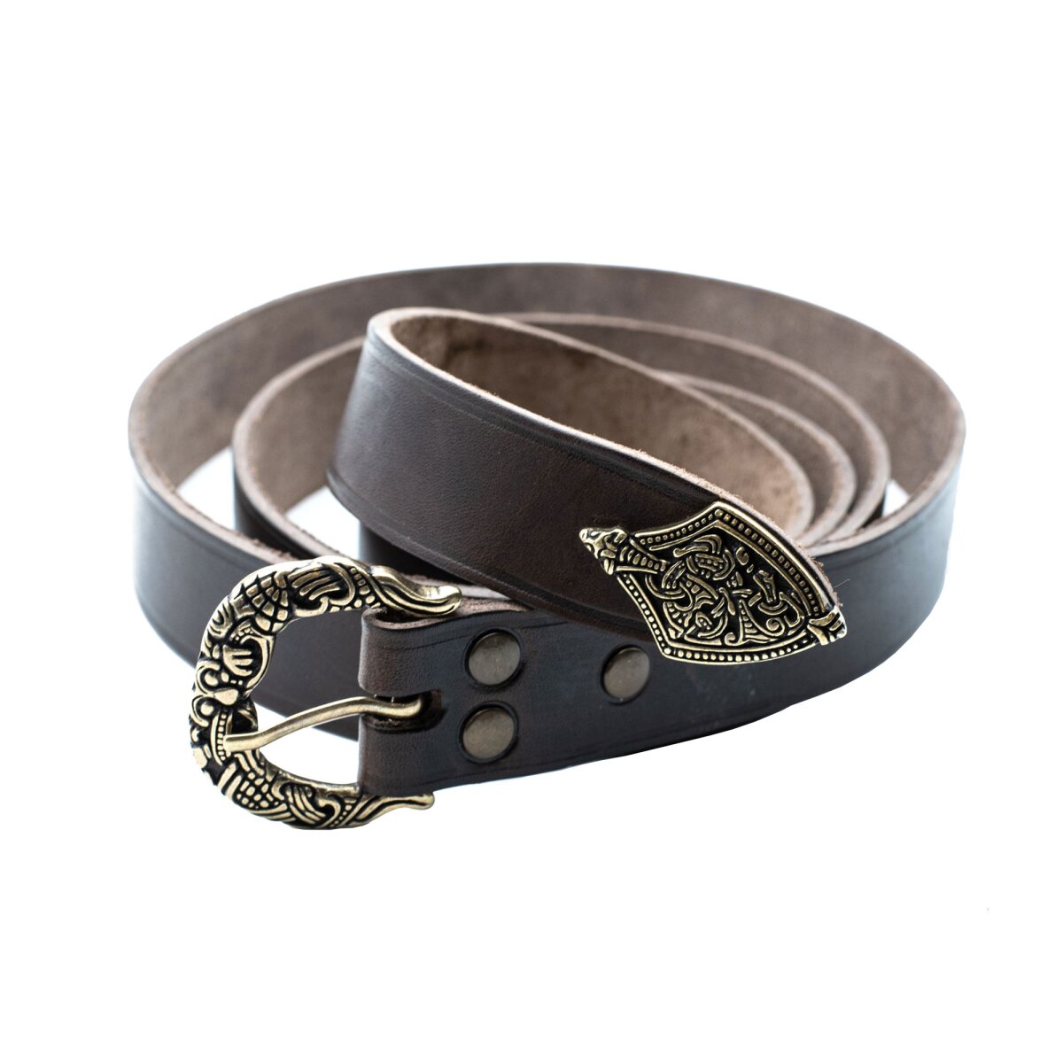 Ceinture viking avec bout de sangle, 160cm de long, 3 cm...