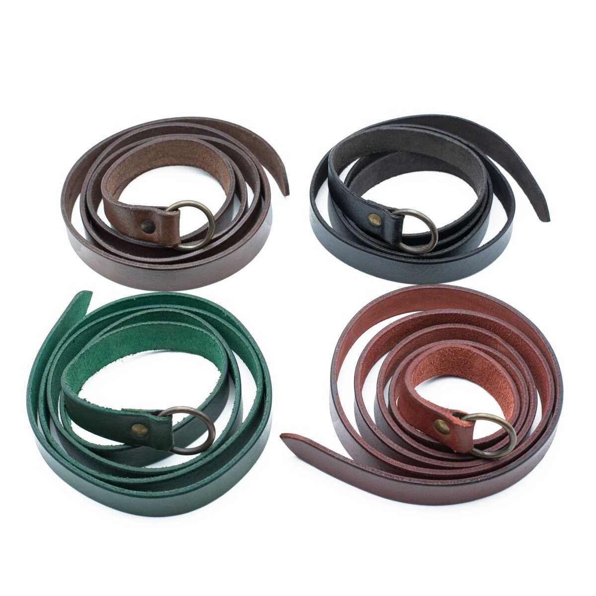 simple Medieval belt with ring L 160cm W 2.3cm