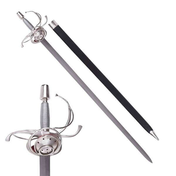 Épée Renaissance type Pappenheimer Rapier Deko, fourreau inclus