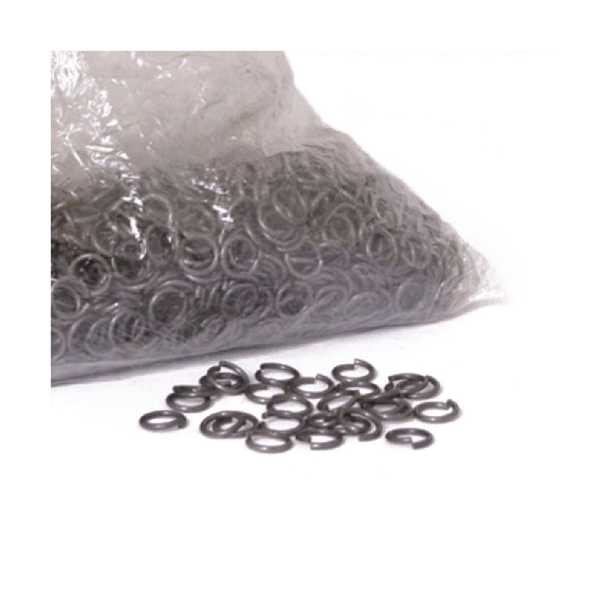 1kg loose round chainmail rings, unriveted, Ø 8mm,...