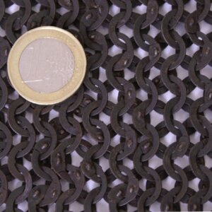 1kg anneaux de chaîne en vrac à riveter, y compris têtes de rivets à coin / rivets triangulaires, Ø 8mm, largeur 1,8mm, acier