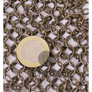 1kg anneaux de chaîne ronds en vrac à riveter, têtes de rivets rondes incluses, Ø 8mm, largeur 1,5mm, acier