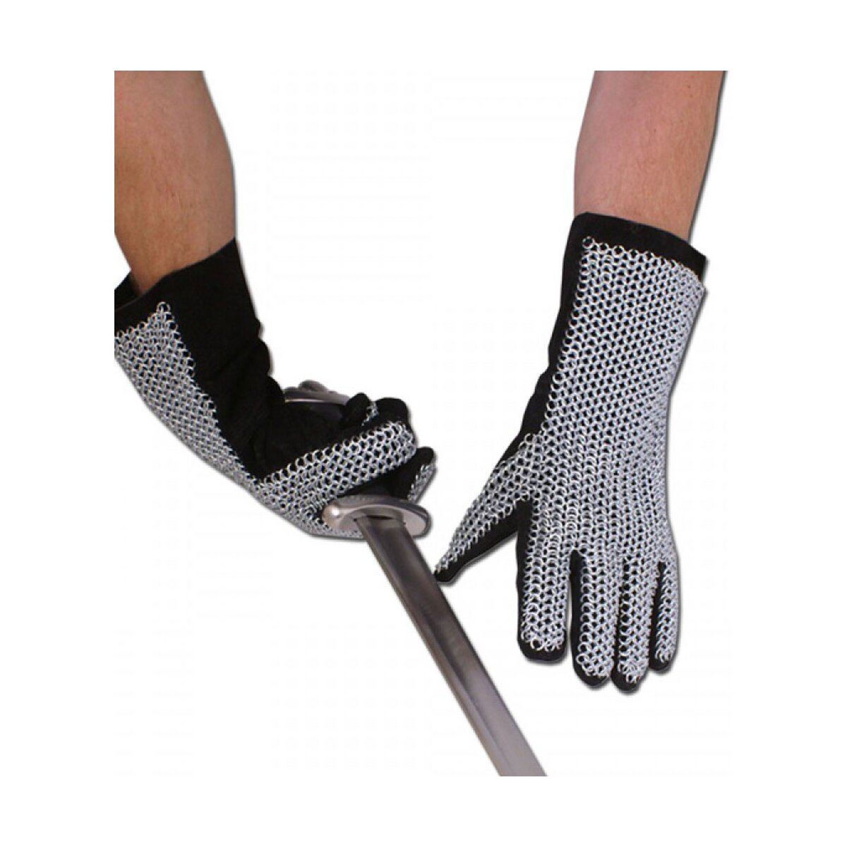 gloves with chain mesh, Ø 6mm, steel, size 9