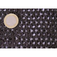 Jambières de chaîne ou chausses, anneaux plats rivés par coin, Ø 8mm, largeur 1,8mm, acier