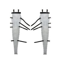 Jambières de chaîne ou chausses, anneaux ronds non rivetés, Ø 8mm, ,8mm de large, acier galvanisé